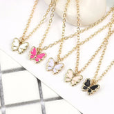 Whimsical Butterfly Jewelry Set with Fairy Accents